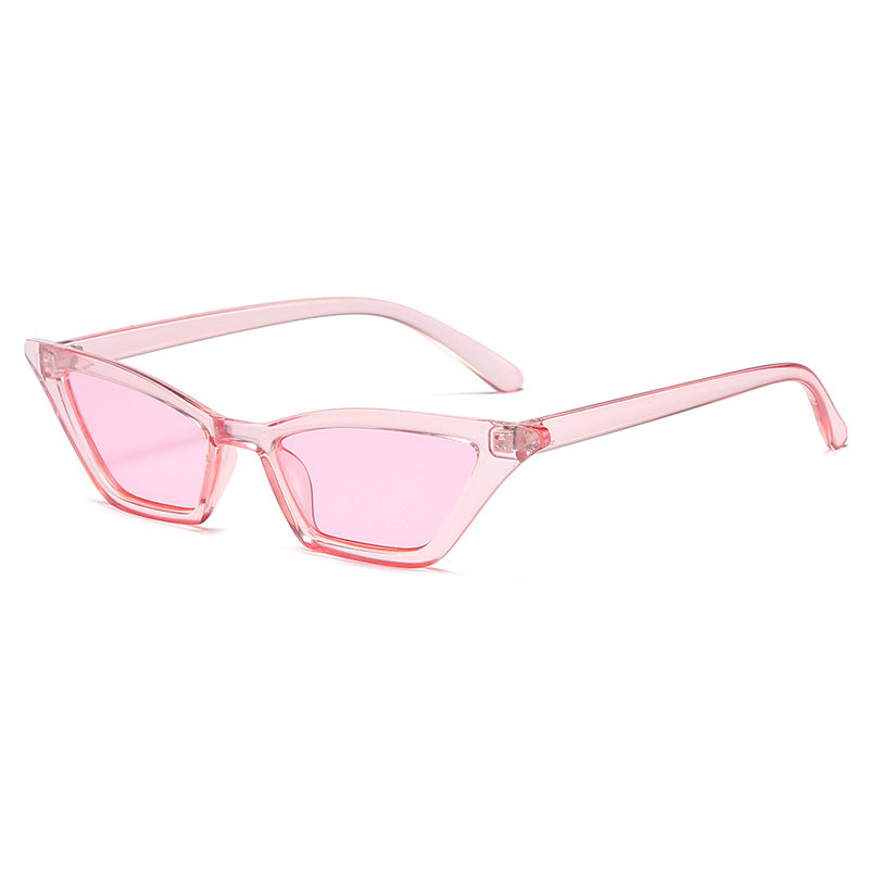 Dame geometrisk solbrille i trendy skjolddesign Luvikno