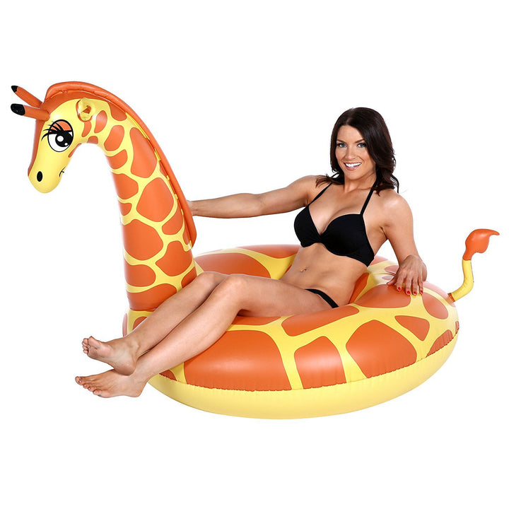 Unisex Oppblåsbar Giraff Bassenget Floater Luvikno
