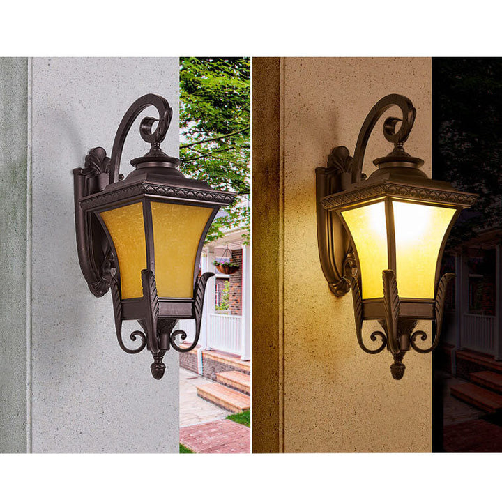 Europeisk stil Retro Aluminium Vanntett Utendørs 1-Lys Vegg Sconce Lampe | Luvikno