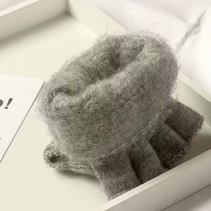 Luvikno | Menns WinterPro Fingerless Hansker – Tykk, Varm og Behagelig