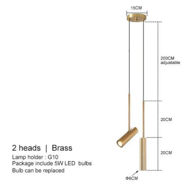 Luvikno | Elegant LED Pendellampe for Stemningsfulle Soverom – 15m²
