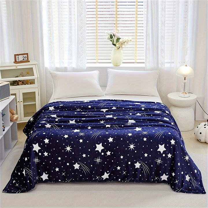 MeteorFleece – Myk Fleece Teppe med Meteor Mønster Luvikno
