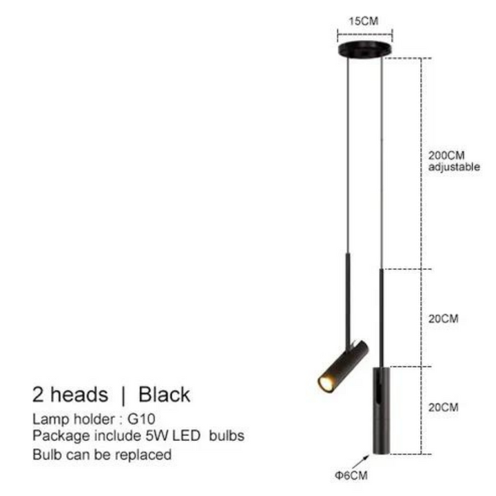 Luvikno | Elegant LED Pendellampe for Stemningsfulle Soverom – 15m²
