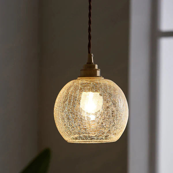 GlobeLight - Industriell Pendellampe med Klar Glasshus Luvikno