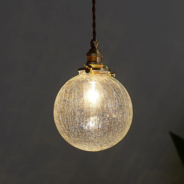 GlobeLight - Industriell Pendellampe med Klar Glasshus Luvikno