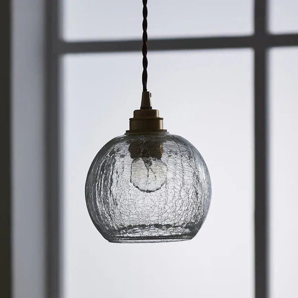 GlobeLight - Industriell Pendellampe med Klar Glasshus Luvikno