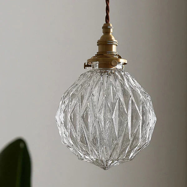 GlobeLight - Industriell Pendellampe med Klar Glasshus Luvikno