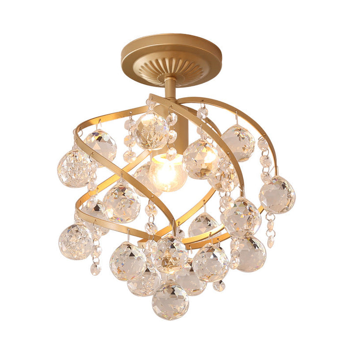 Luvikno | CrystalElegance Pendel - Luksus Taklampe med Messingdetaljer