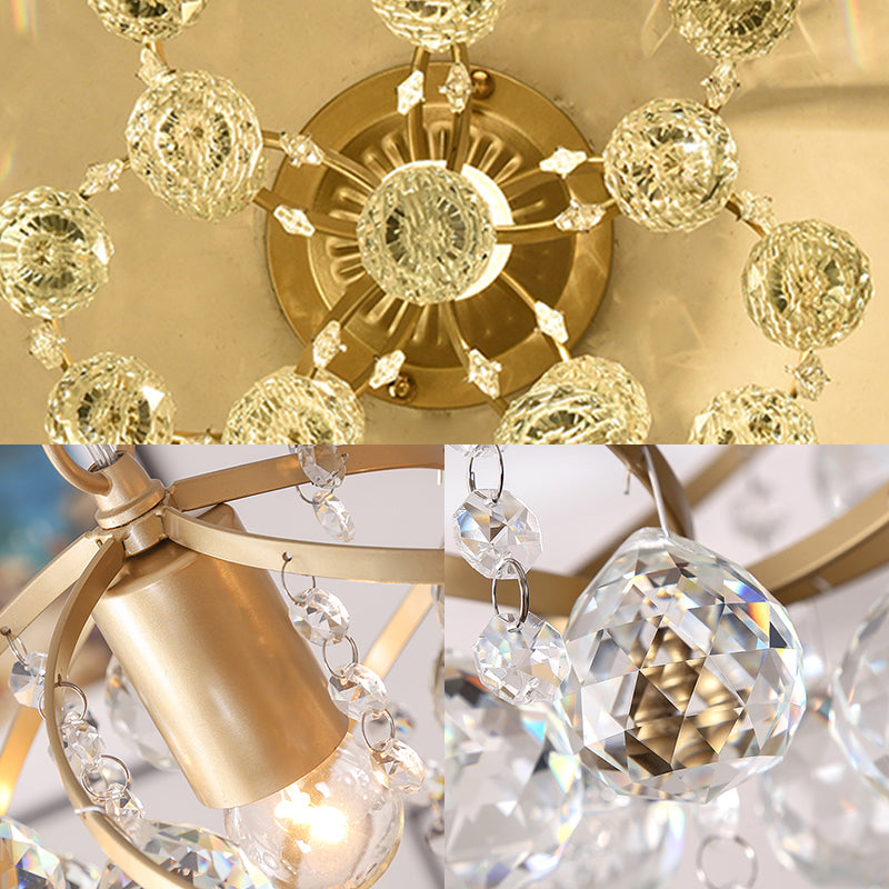 Luvikno | CrystalElegance Pendel - Luksus Taklampe med Messingdetaljer