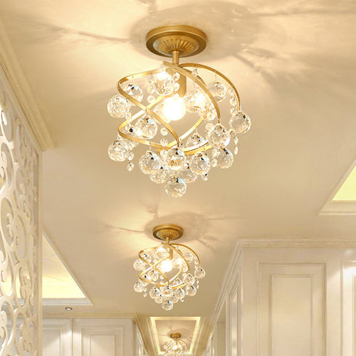 Luvikno | CrystalElegance Pendel - Luksus Taklampe med Messingdetaljer