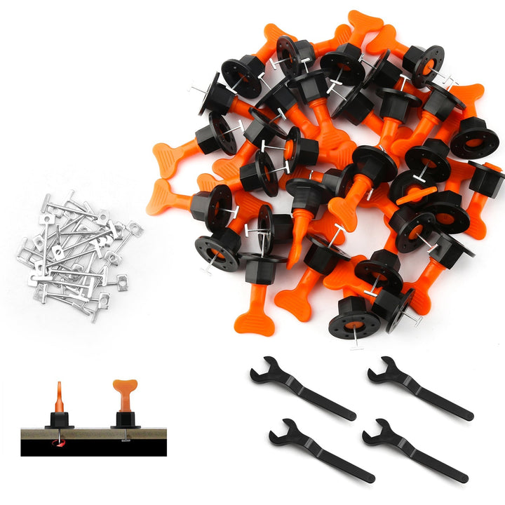 110/220 deler flisnivelleringssystem sett med 4PCS skiftenøkler | Luvikno