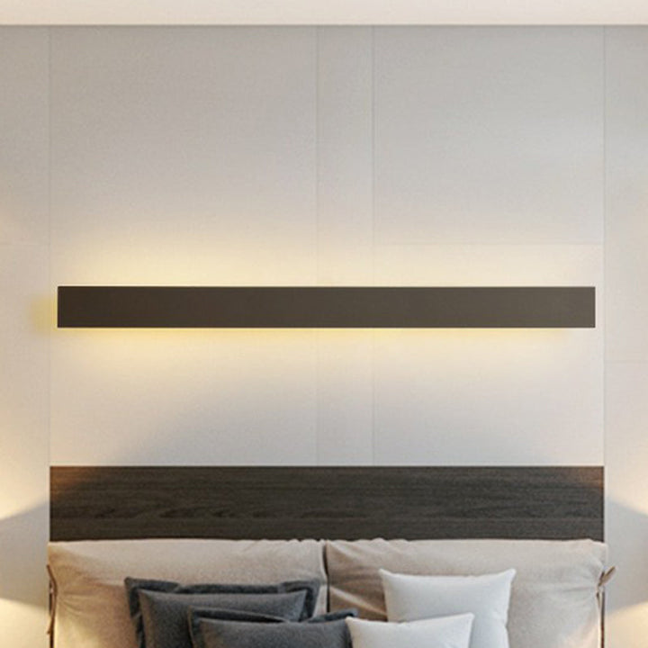 Aluminium skifer formet LED veggbelysning moderne svart vegglampe for stue | Luvikno