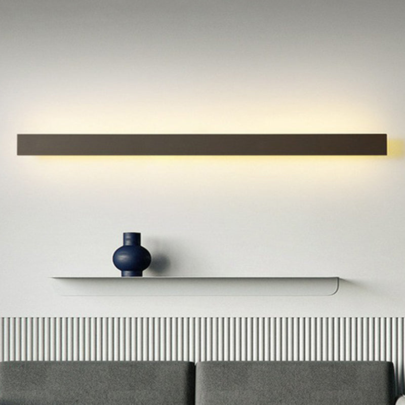 Aluminium skifer formet LED veggbelysning moderne svart vegglampe for stue | Luvikno