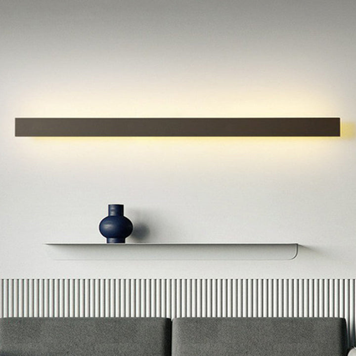 Aluminium skifer formet LED veggbelysning moderne svart vegglampe for stue | Luvikno