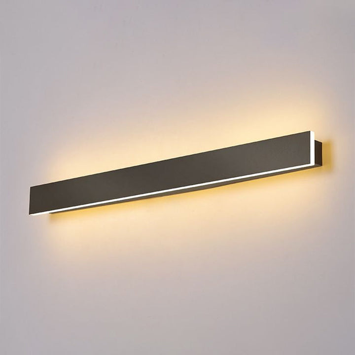 Aluminium skifer formet LED veggbelysning moderne svart vegglampe for stue | Luvikno