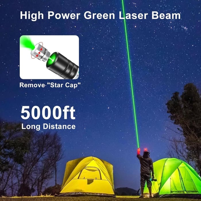 Luvikno | LuxeBeam Dual-Color Laser Pointer | Presis rød og grønn laser for allsidige presentasjoner