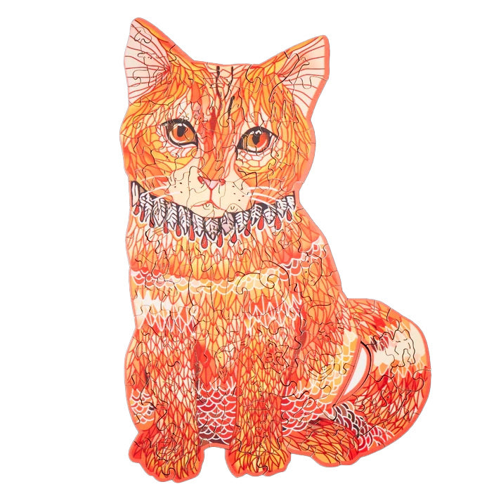 WoodlyShapes Puslespill – Kreative Dyr i Tre Luvikno