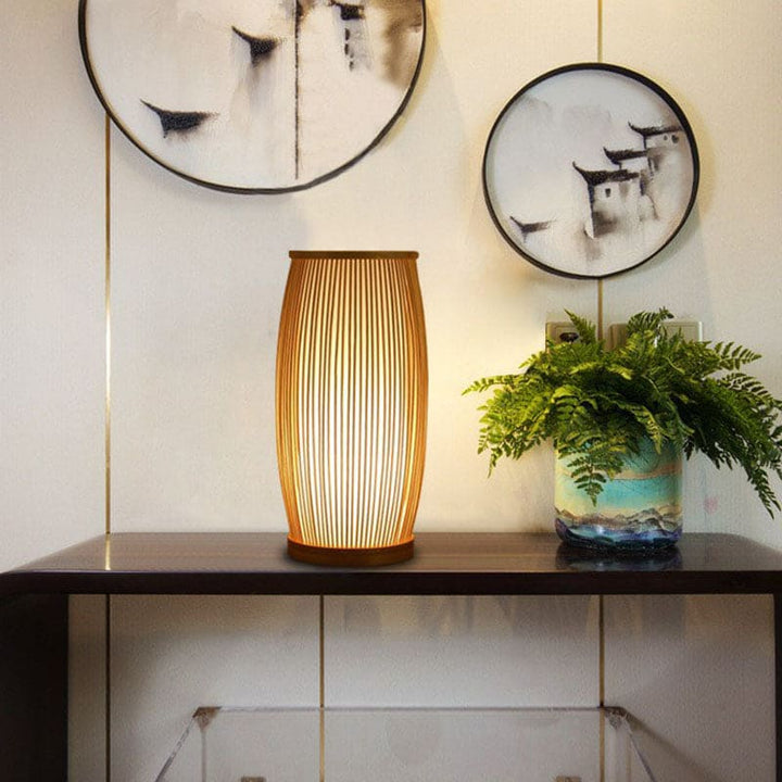 Luvikno | Bamboo Bright - Atmosfærisk bordlampe laget av bambus