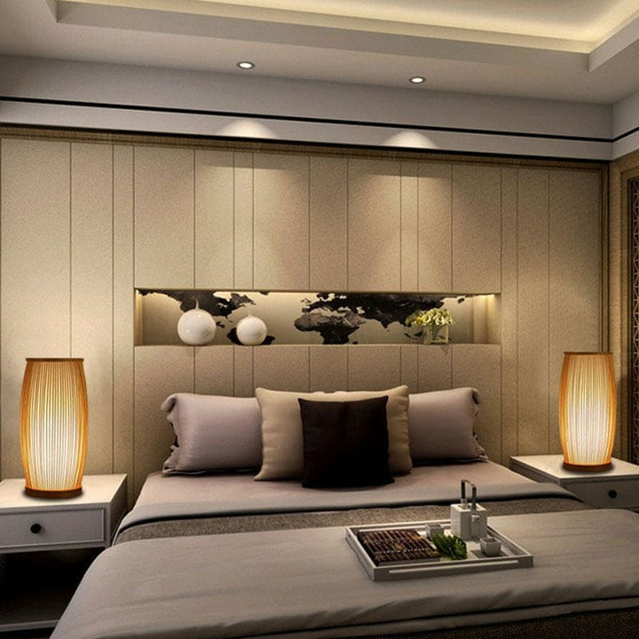 Luvikno | Bamboo Bright - Atmosfærisk bordlampe laget av bambus