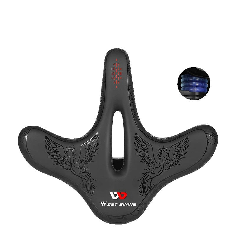 Luvikno | Komfortabel Ergonomisk Sykkelsete med Bredde Puter for Langdistanse Sykling – Kompatibel med MTB, E-Sykler og Mer