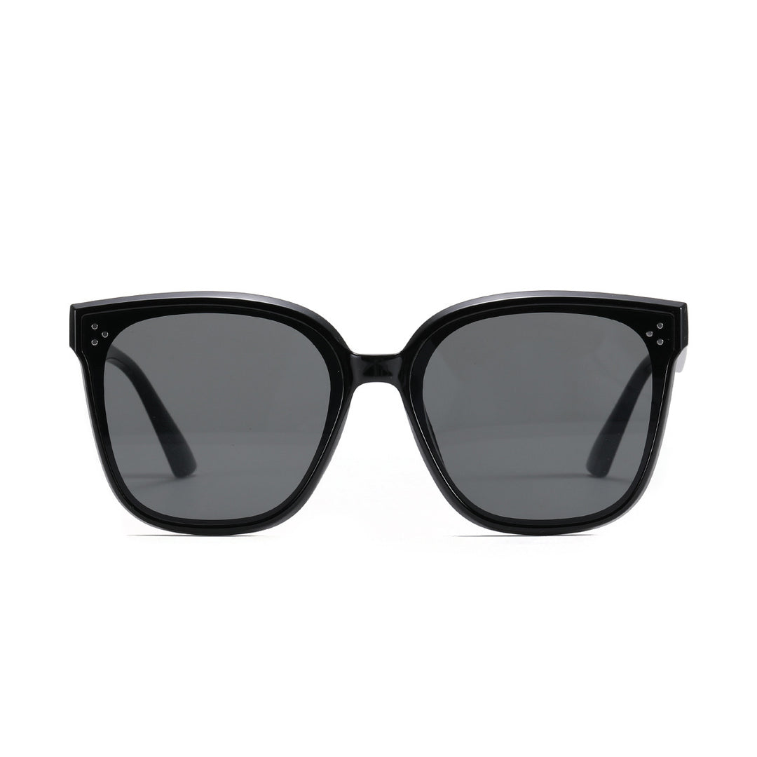 Dame moteriktig solbrille med gjennomsiktig aksent Luvikno