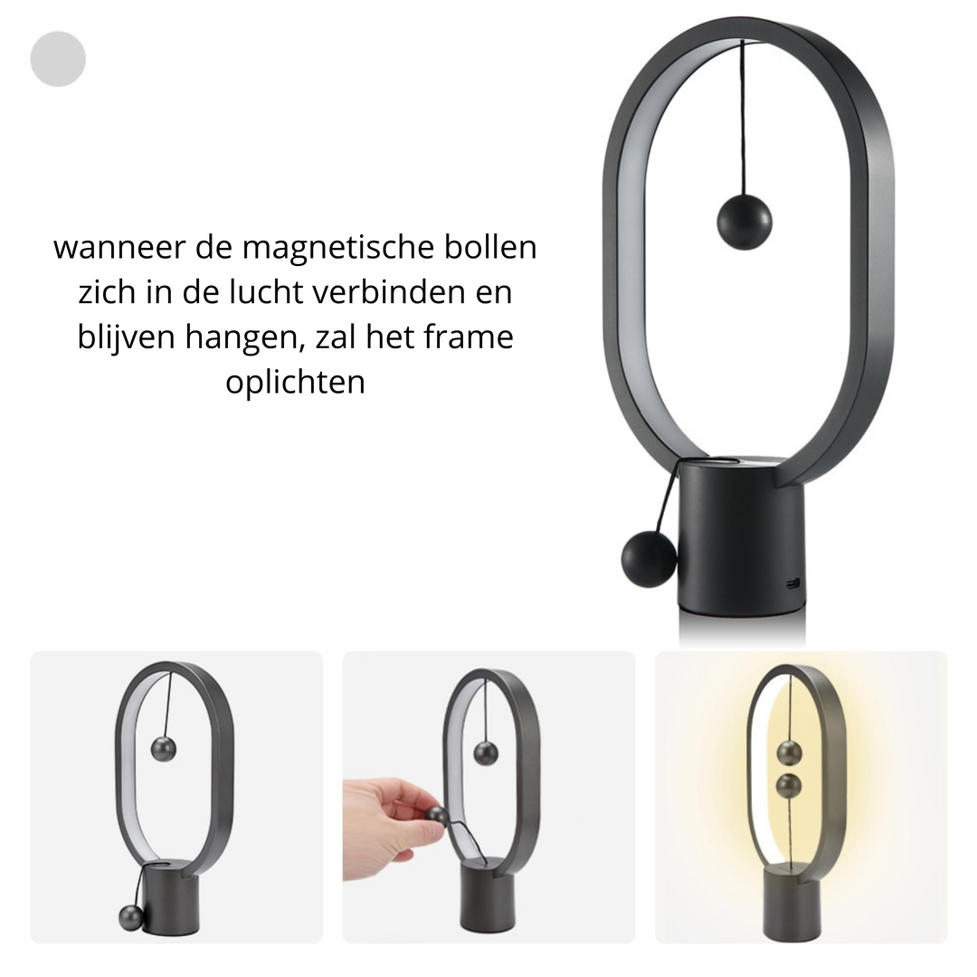 GlowSphere Bordlampe - Atmosfærisk Belysning for Hjemmet Luvikno
