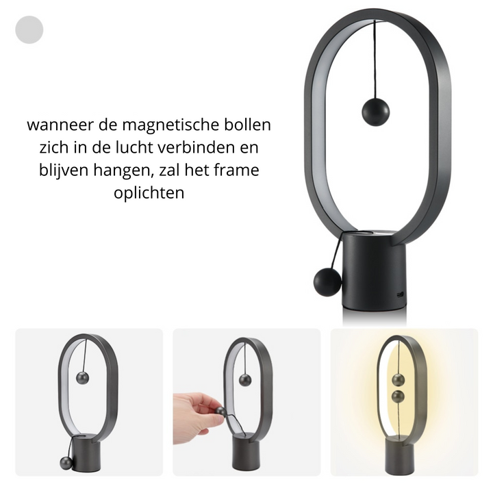 GlowSphere Bordlampe - Atmosfærisk Belysning for Hjemmet Luvikno