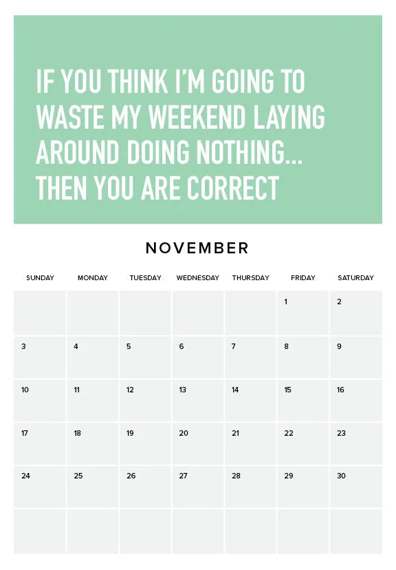 Adulting Is Hard 2024 Veggkalender | Luvikno