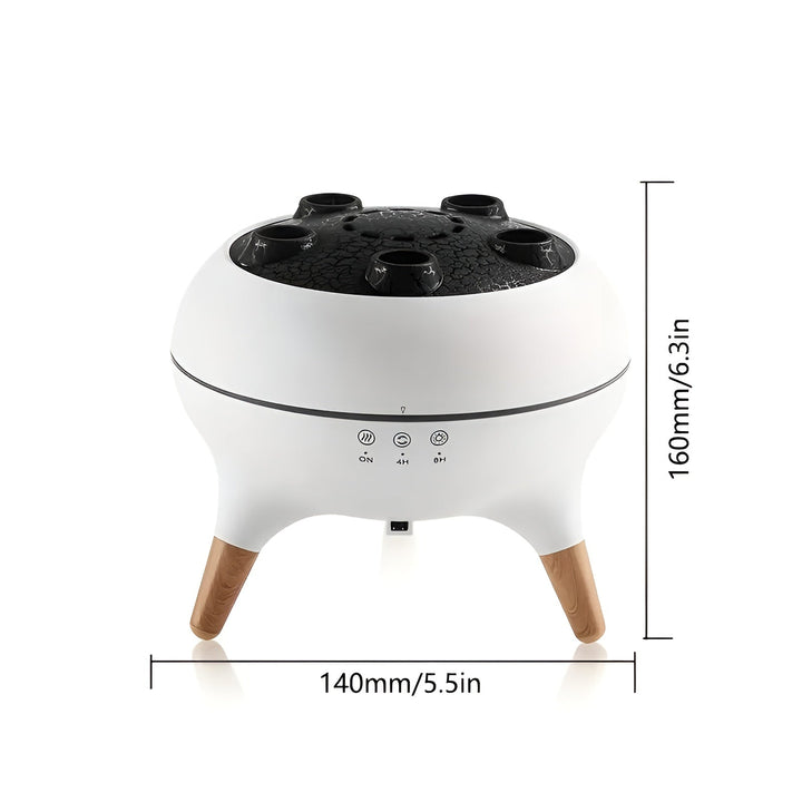 Aroma diffuser i manetform - fargeendring og fjernkontroll |Luftfukter for hjem og kontor | Luvikno