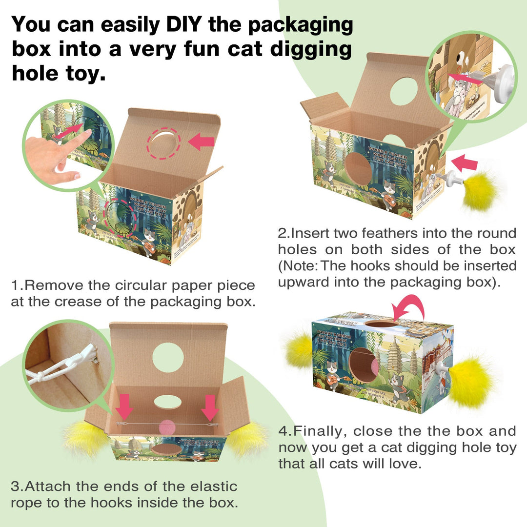 Cherry Radish Vobble Leke – DIY Teaser Lekepinne for Katter Luvikno