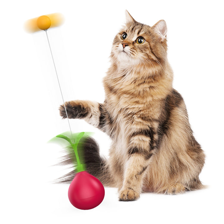 Cherry Radish Vobble Leke – DIY Teaser Lekepinne for Katter Luvikno