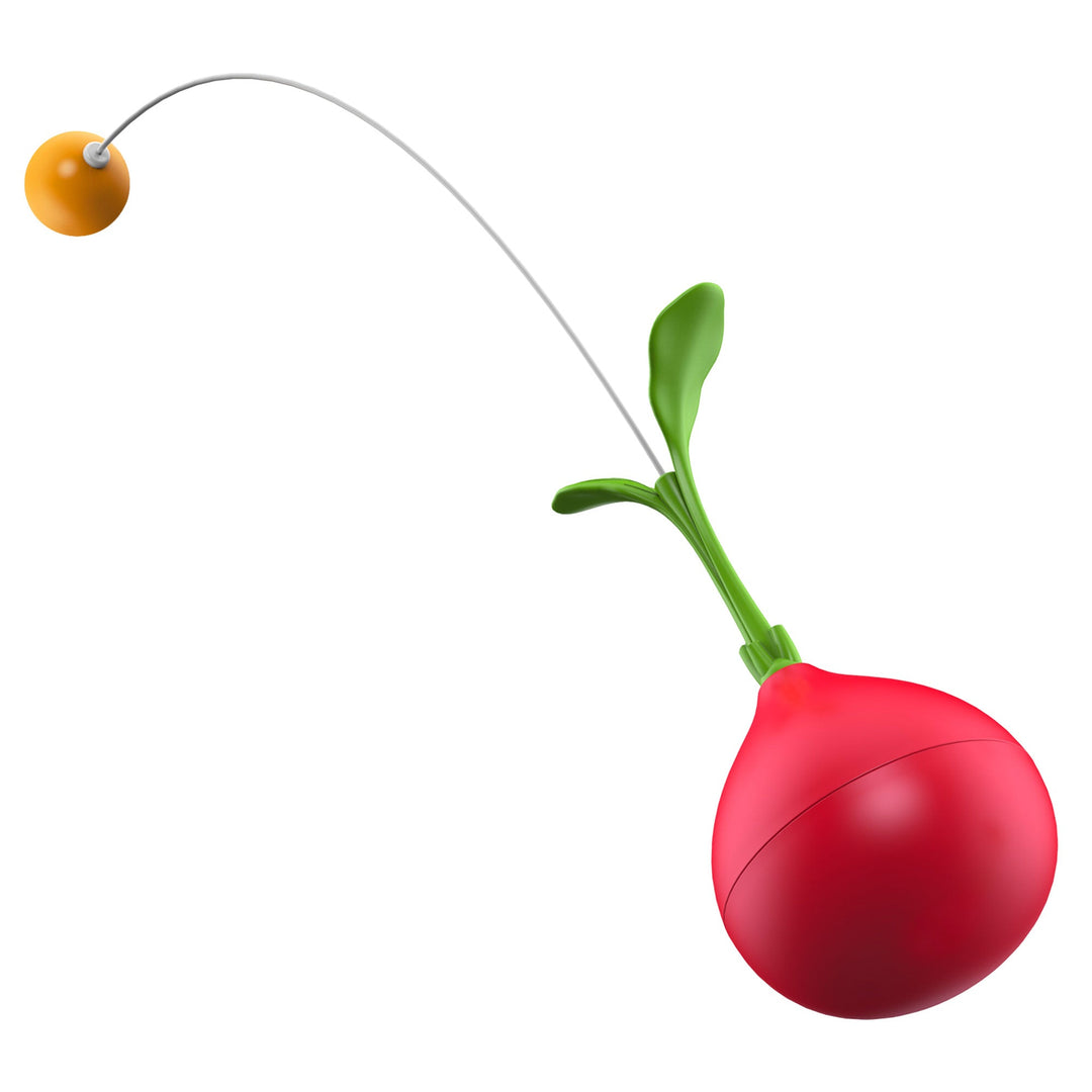 Cherry Radish Vobble Leke – DIY Teaser Lekepinne for Katter Luvikno