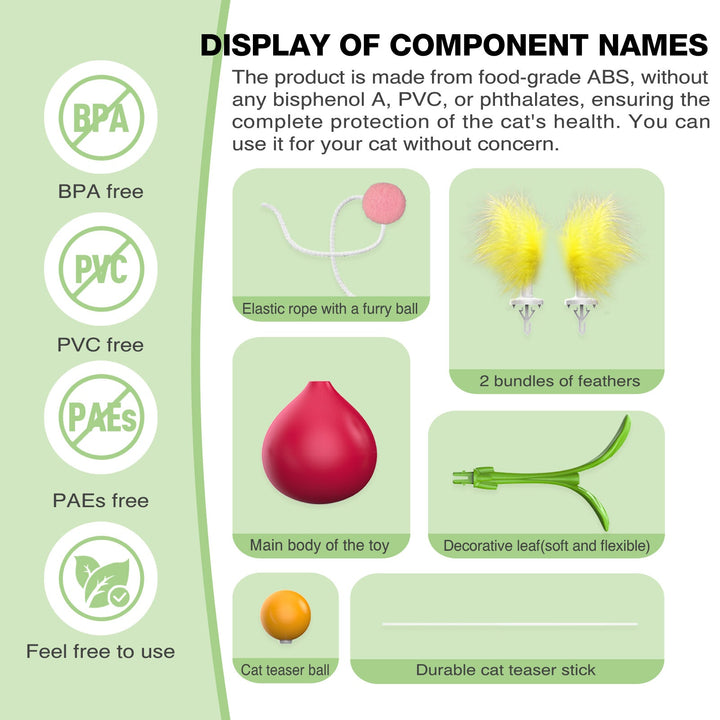 Cherry Radish Vobble Leke – DIY Teaser Lekepinne for Katter Luvikno