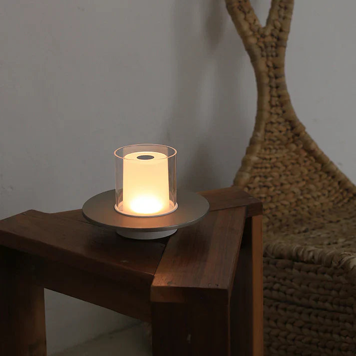 Glass Candle Table Lamp | Luvikno