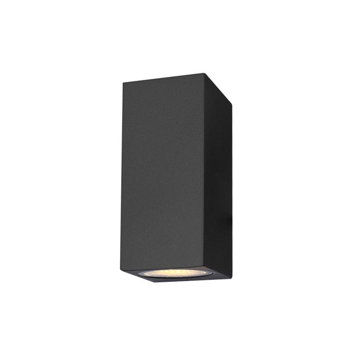 Aluminium Geometrisk Formet Vegglampe Minimalistisk Svart LED Veggmontert Lyskilde for Patio | Luvikno