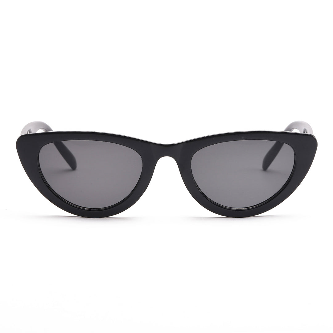 Dame Cat-Eye Solbriller med elegant geometrisk design Luvikno