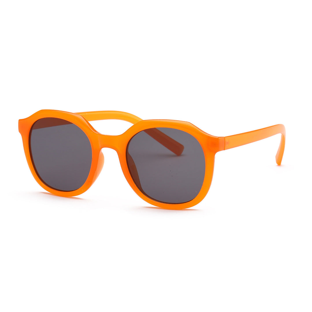 Dame moteriktig solbrille med fasetterte rammer og UV-beskyttelse Luvikno