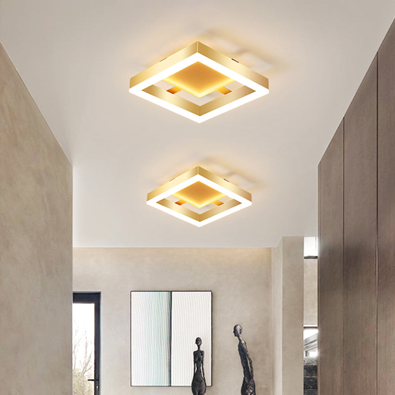Moderne gull LED taklamper Luvikno