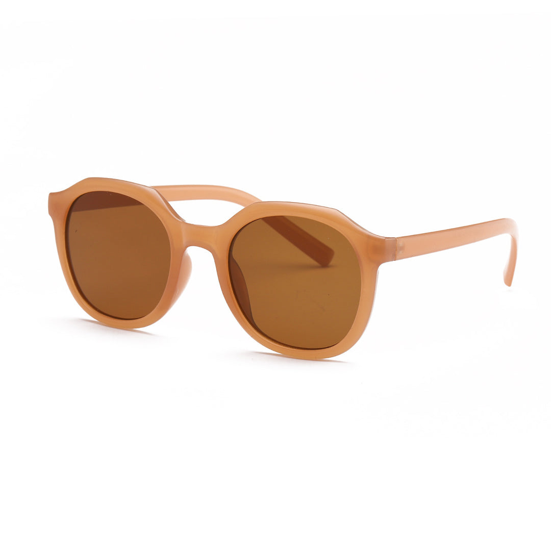 Dame moteriktig solbrille med fasetterte rammer og UV-beskyttelse Luvikno