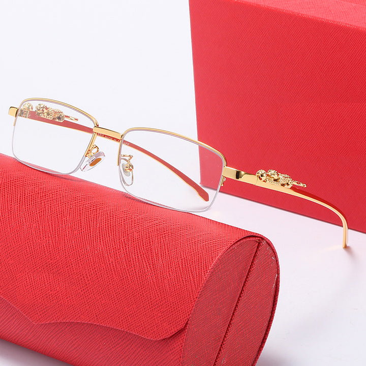 Dame Elegant Korreksjonsbrille med filigran design og høykvalitets metallramme Luvikno