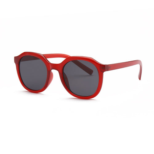 Dame moteriktig solbrille med fasetterte rammer og UV-beskyttelse Luvikno