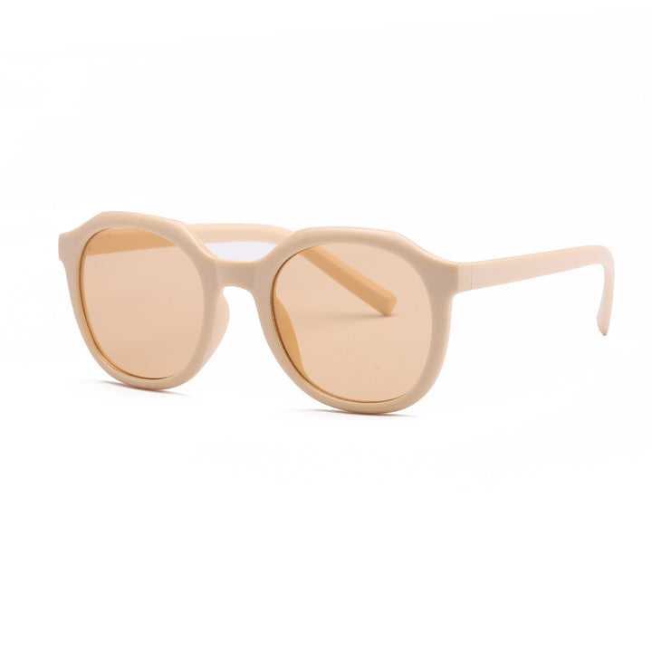 Dame moteriktig solbrille med fasetterte rammer og UV-beskyttelse Luvikno