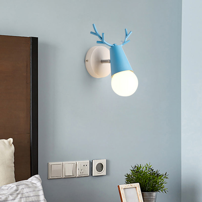 Deer Vanity Light Fixture Nordisk Stil Metall Soverom Justerbar Veggmontert Lys | Luvikno