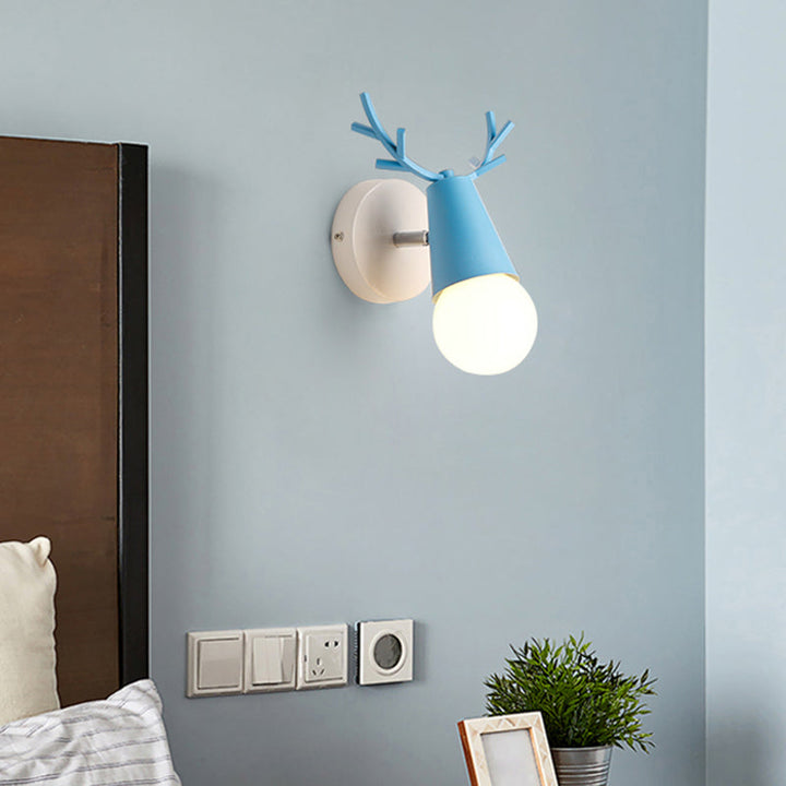 Deer Vanity Light Fixture Nordisk Stil Metall Soverom Justerbar Veggmontert Lys | Luvikno