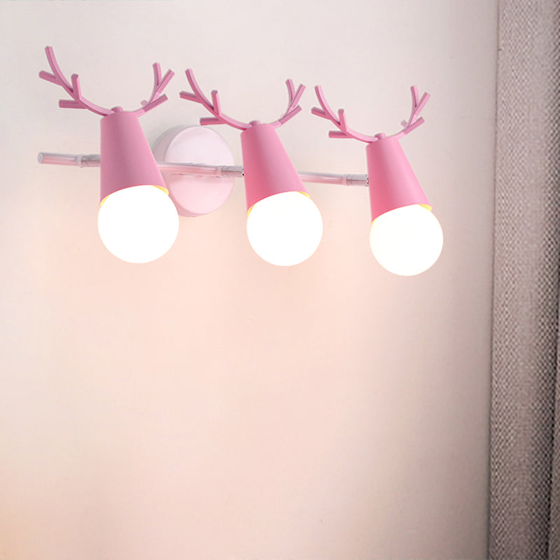 Deer Vanity Light Fixture Nordisk Stil Metall Soverom Justerbar Veggmontert Lys | Luvikno