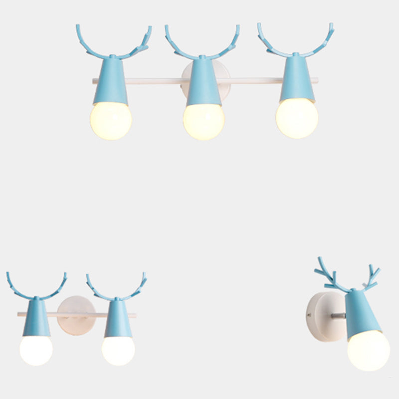 Deer Vanity Light Fixture Nordisk Stil Metall Soverom Justerbar Veggmontert Lys | Luvikno
