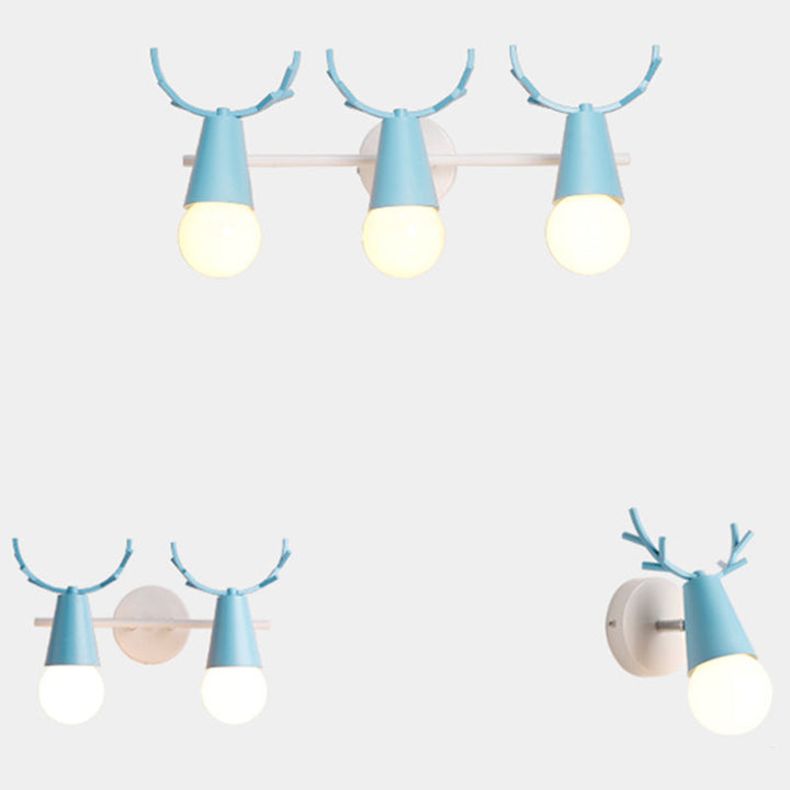 Deer Vanity Light Fixture Nordisk Stil Metall Soverom Justerbar Veggmontert Lys | Luvikno