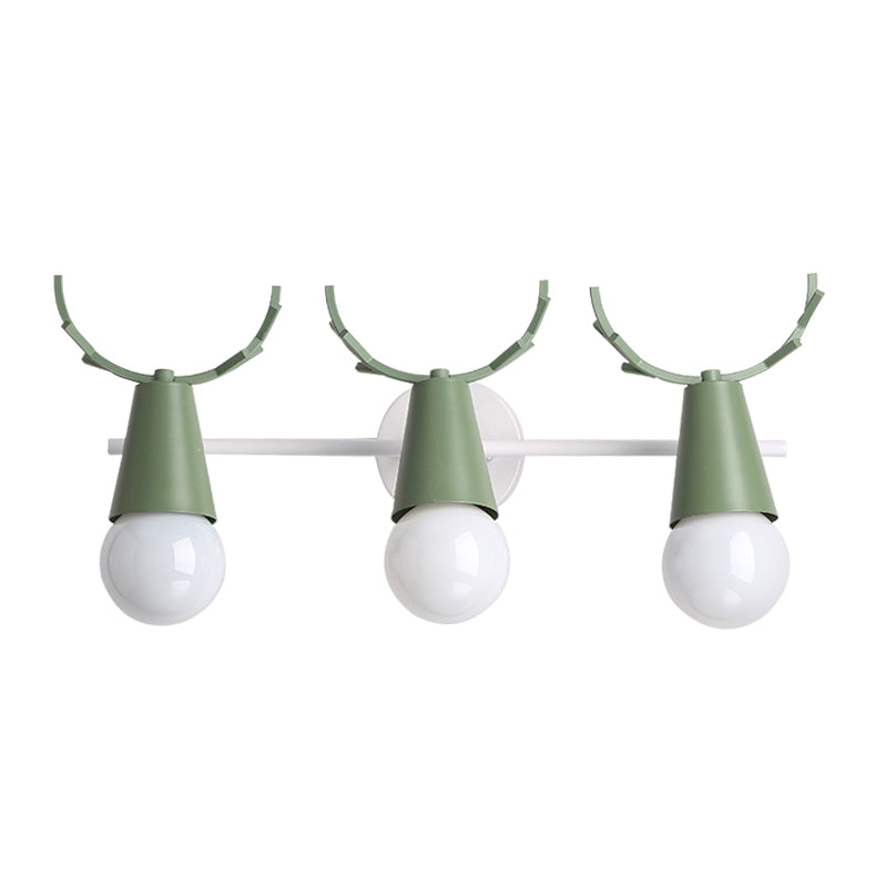 Deer Vanity Light Fixture Nordisk Stil Metall Soverom Justerbar Veggmontert Lys | Luvikno