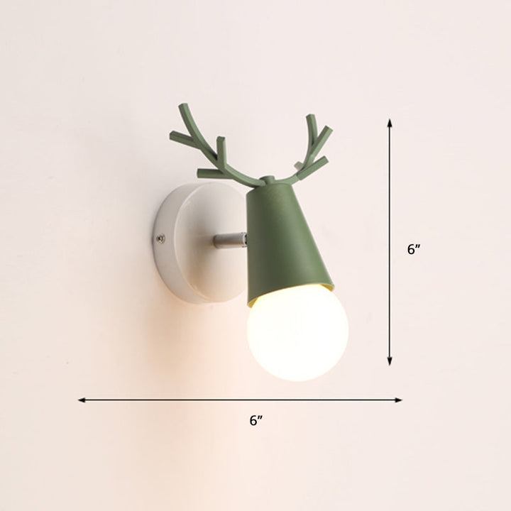 Deer Vanity Light Fixture Nordisk Stil Metall Soverom Justerbar Veggmontert Lys | Luvikno