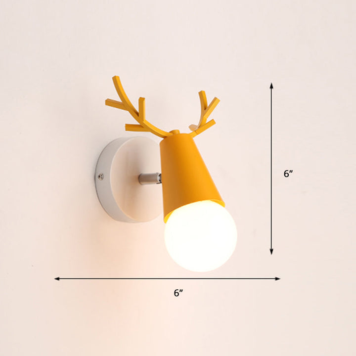 Deer Vanity Light Fixture Nordisk Stil Metall Soverom Justerbar Veggmontert Lys | Luvikno